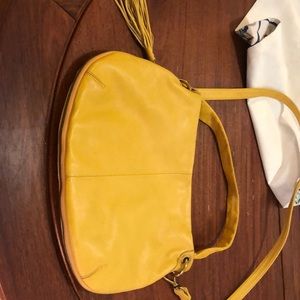 Beautiful HOBO shoulder/strap bag deep rich yellow not bright at all